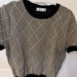 Zara knitted sparkly top